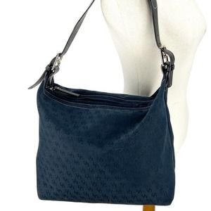 Dooney & Bourke Shoulder Bag Blue Jacquard L New